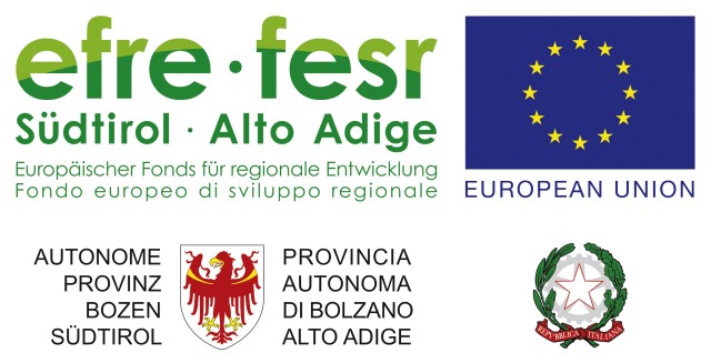 efre-fesr, Südtirol - Alto Adige, Europäischer Fonds für regionale Entwicklung - Fondo europeo di sviluppo regionale, European Union, Autonome Provinz Bozen Südtirol - Provincia autonoma di Bolzano Alto Adige