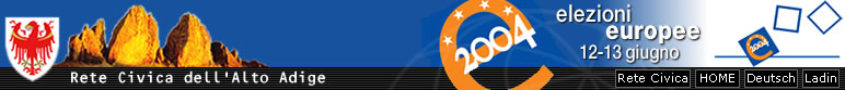 Rete Civica dell'Alto Adige | Elezioni europee 2004
